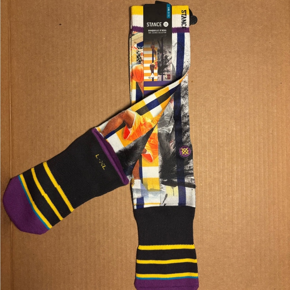 Stance Shaq Men's Multicolor Crew Socks Sz L-XL